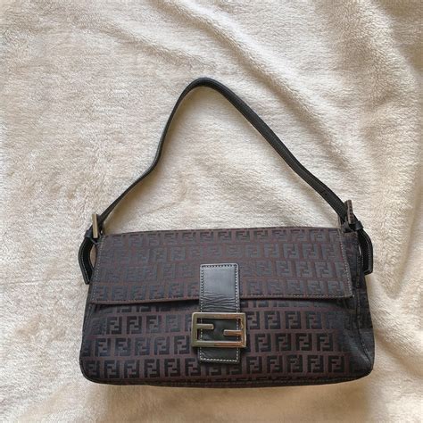 fendi zucca black|fendi bag vintage.